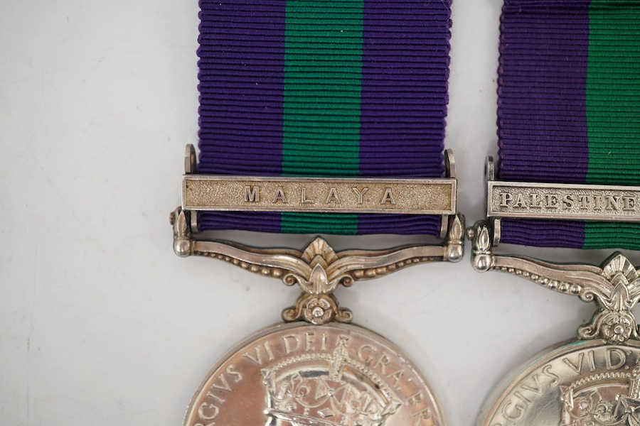 Four George VI General Service Medals